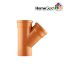 Изображение Тройник 45*(РРН) ᴓ110мм *3,2 (Ideal Plast)
