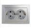 Picture of TOURAN Розетка 2-я СЕРЕБРО