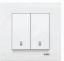 Изображение 90960017 KARRE ECO Переключатель  2-ой белый