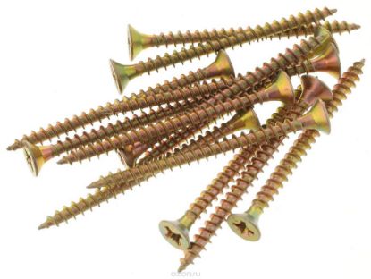 Желтые саморезы коленные   4х25 rasm