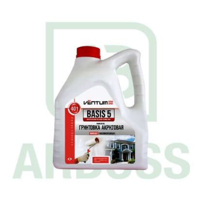 Изображение Акриловая грунтовка Ventum Basis 1/5 (5 кг)