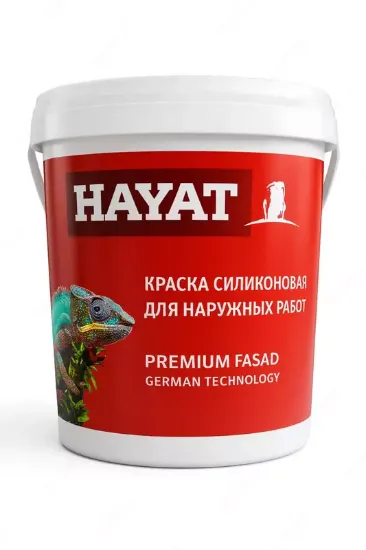 Силиконовая фасадная краска Hayat 25 кг rasm