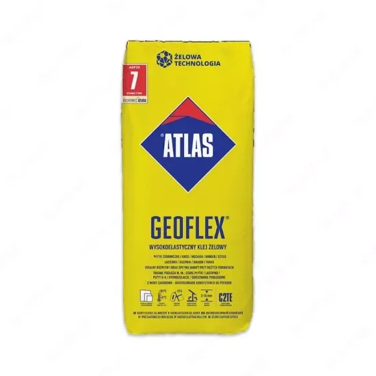 ATLAS GEOFLEX (25 кг) – высокоэластичный клей для плитки и камня. rasm