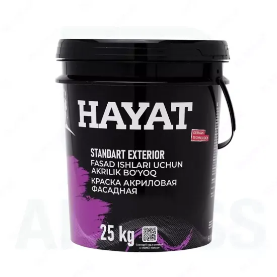 акриловая краска HAYAT Standart Exterior FASAD 7 kg rasm