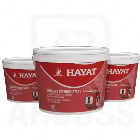 Акриловая фасадная краска Hayat fasad Start 4.5 kg rasm