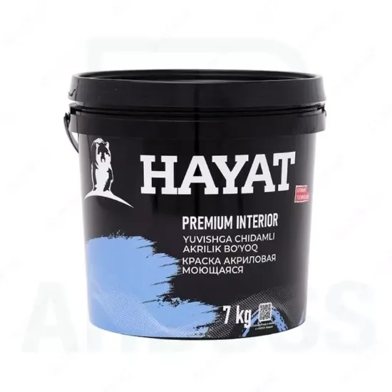 водно-дисперсионная акриловая краска HAYAT Premium Interior (25 KG) rasm