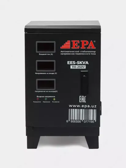 Стабилизатор напряжения (напольный) "EPA" EES-5KVA, 22.7А, 110-250В rasm