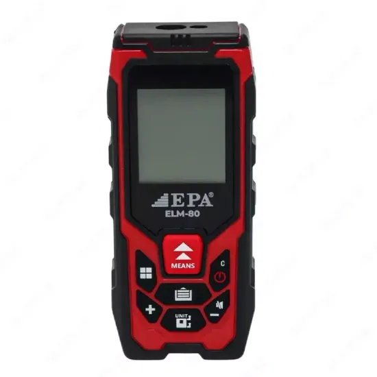 Изображение Лазерный дальномер "EPA" ELM-80, дальность измерения 80 м (Черный/красный)