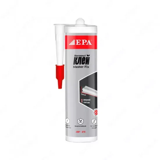 Монтажный клей (жидкие гвозди) "EPA" Master Fix EMF-975, 500 гр., белый rasm
