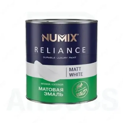 Изображение матовая эмаль Numix mat white краска