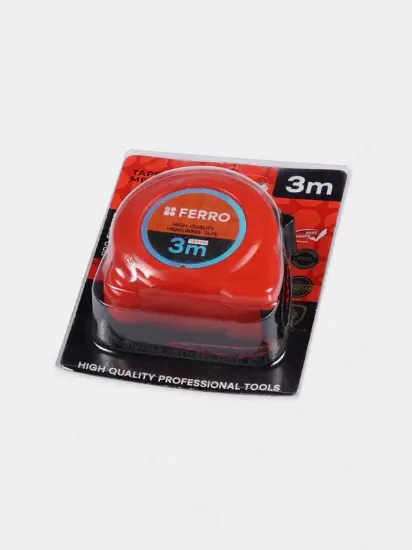 Рулетка FERRO – измерительный инструмент для строительных и бытовых работ. rasm