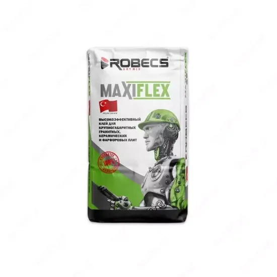 ROBECS MAXIFLEX 25 КГ - суперэластичный готовый сухой клей. rasm