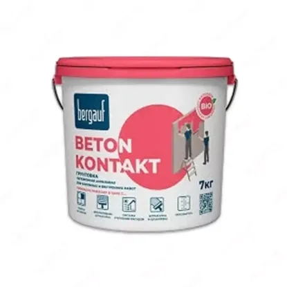 BETON KONTAKT BERGAUF 7KG – универсальная адгезионная грунтовка. rasm