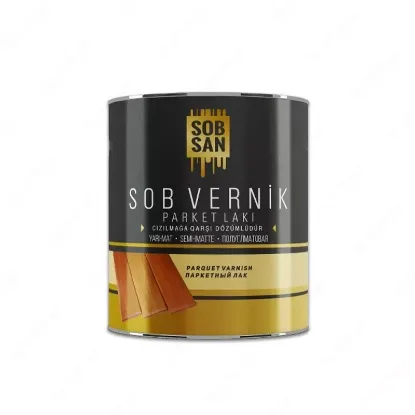 Изображение Sob San Sob Vernik Паркетный лак глянцевый (0,75 кг) – однокомпонентный глянцевый