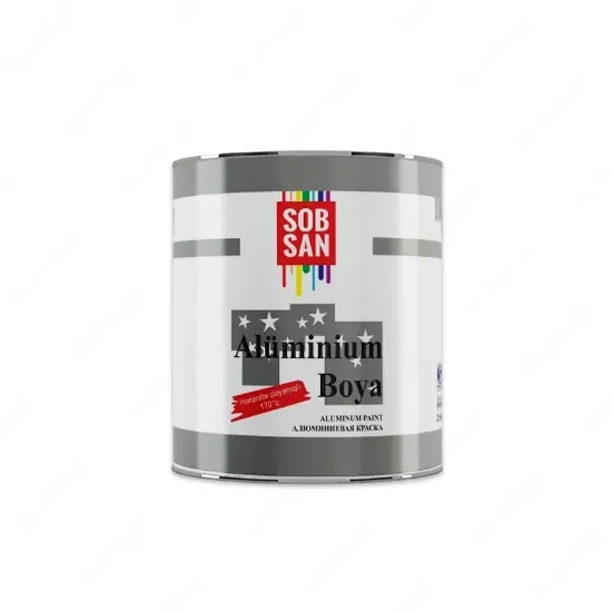 Sob San Aluminium Boya (Краска для алюминия, 400°C, 2.5 кг) - теплоустойчивая краска на rasm