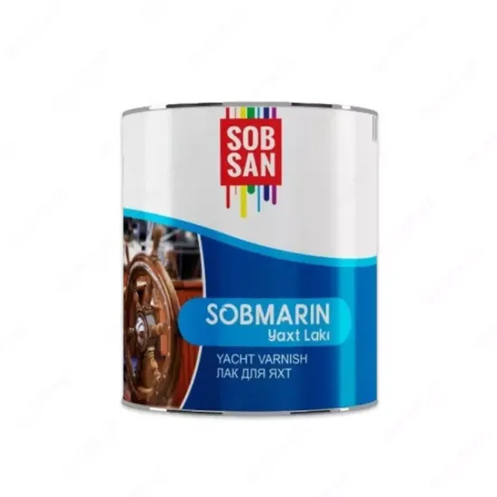 Sob San Sobmarin Лак для яхт (0,75 кг) - высококачественный лак на алкидной основе rasm