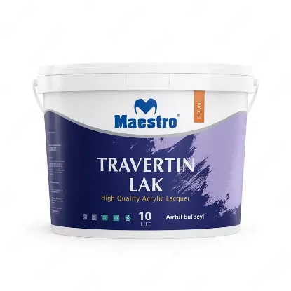 Изображение Maestro Travertin Lak (10 кг) – высококачественный лак на акриловой основе для защитной
