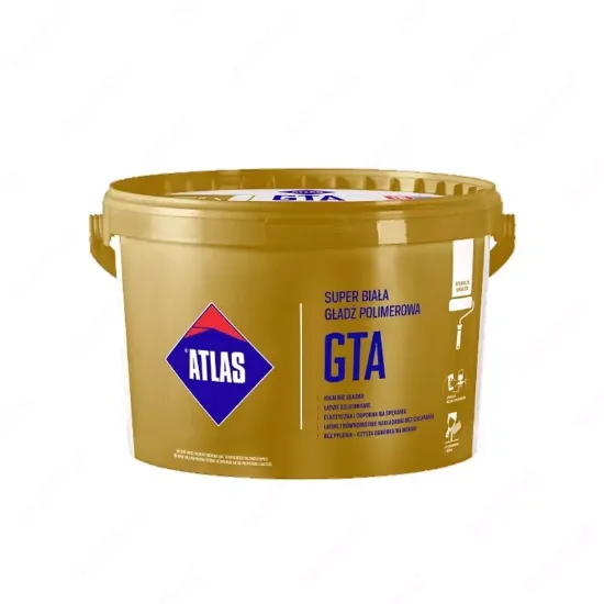 Atlas GTA супербелая полимерная шпаклевочная масса (18 кг) rasm