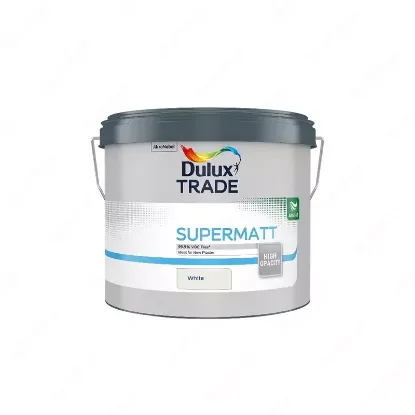 Изображение Dulux Trade Supermatt (White, 10 л)— высококачественная водоэмульсионная матовая