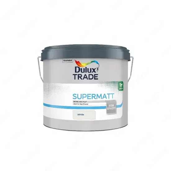 Dulux Trade Supermatt (White, 10 л)— высококачественная водоэмульсионная матовая rasm