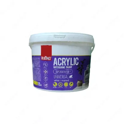 Buono Acrylic Waterborne Paint 10 кг (матовая белая) rasm