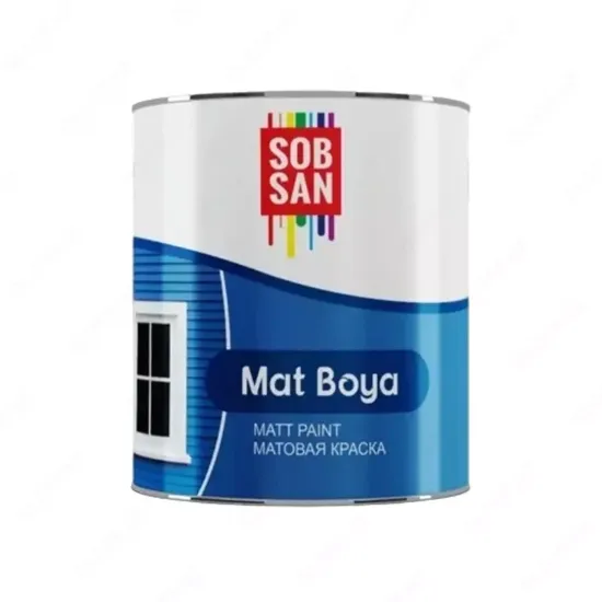 Высококачественная матовая краска SOB SAN Mat Boya, 4 кг. rasm