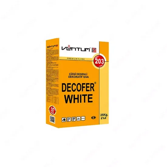 Изображение Декоративная штукатурка Ventum Decofer 203 (белый) (25 кг)