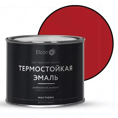 Термостойкая универсальная эмаль "Elcon" max therm, 0.4 кг бежевая rasm