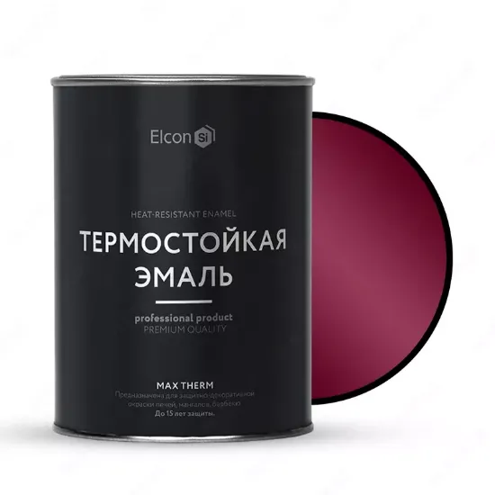 Термостойкая универсальная эмаль "Elcon" Max Therm, 0.8 кг (Бежевая) rasm
