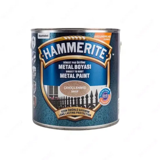 Высокопроизводительная краска на растворимой основе HAMMERITE BAKIR (0,75 L). rasm