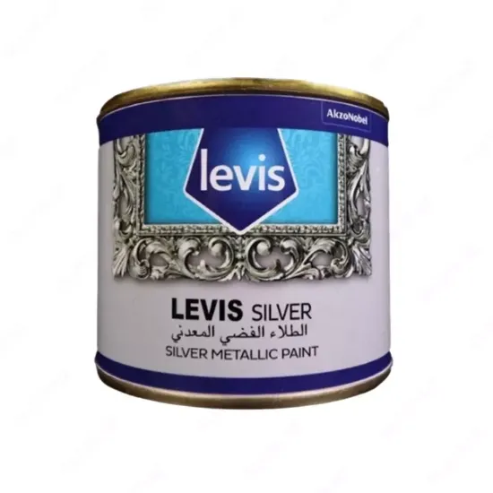 Декоративная металлическая краска - LEVIS SILVER ( 250 ML ). rasm