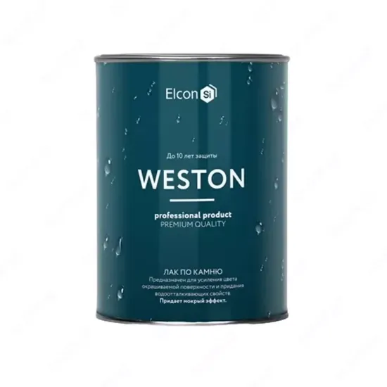 Лак по камню (с эффектом мокрого камня) "Elcon" Weston, 0.9 л, бесцветный. rasm
