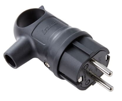 Вилка с ручкой 2Р+РЕ 1х16А 220-240V (каучук) rasm