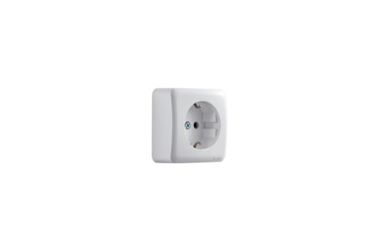 VIOLA Розетка с/з белый rasm