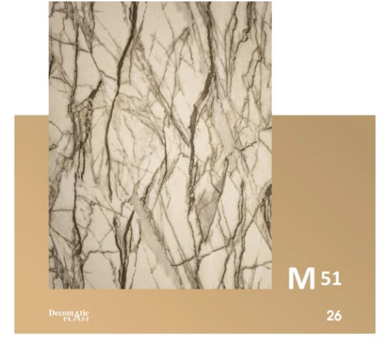 Decoplast. декоративные панели ПВХ Модель: М 51 Размер 1.22*280 rasm