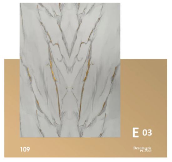 Decoplast. декоративные панели ПВХ Модель: Е 03 Размер 1.22*280 rasm