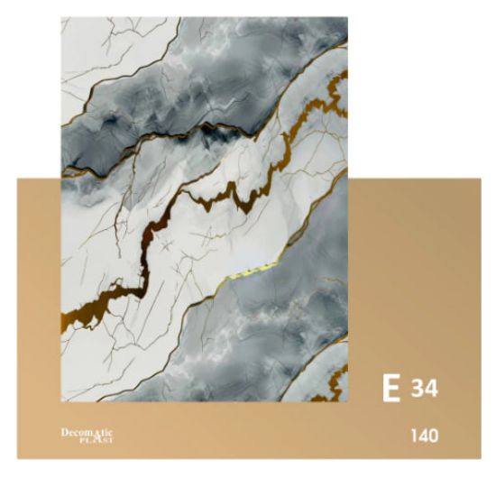 Decoplast. декоративные панели ПВХ Модель: Е 34 Размер 1.22*280 rasm