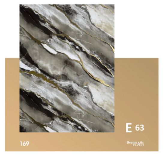 Decoplast. декоративные панели ПВХ Модель: Е 63 Размер 1.22*280 rasm