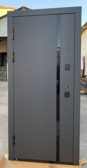 Metall eshik Model 908 MDF/MDF (romb) rasm