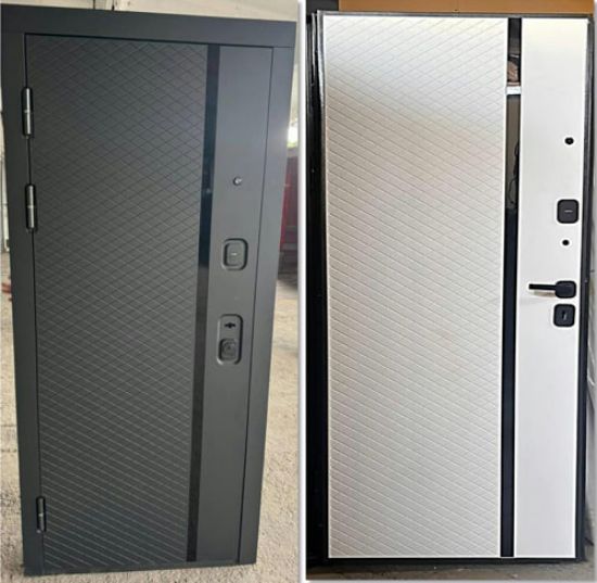 Metall eshik Model 908 MDF/MDF (romb) rasm
