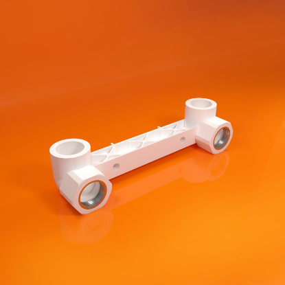 Picture of Двойной отвод с креплением В/Р - 20*20