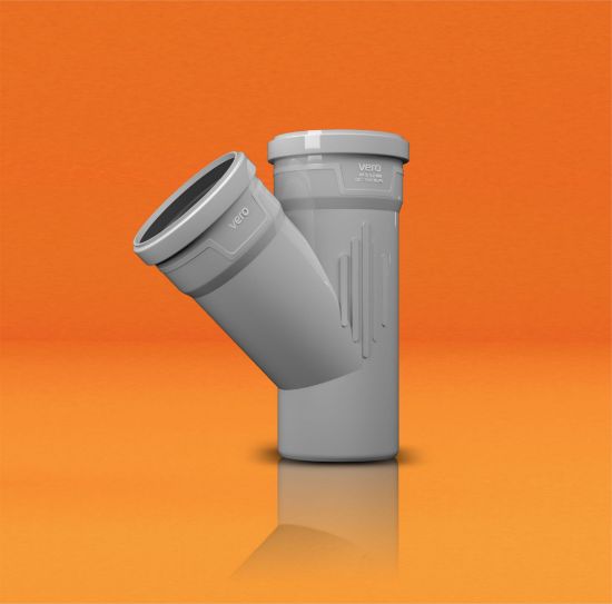 Picture of Sewer Tee 160/160, 87° (Brown)