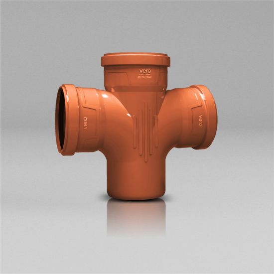 Изображение Крестовина диам 110/110, 45 коричневая