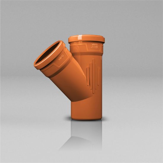 Picture of Sewer Tee 50/50, 45° (Brown)