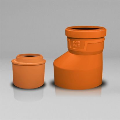 Изображение Переходник короткий диам 110-50 коричневый