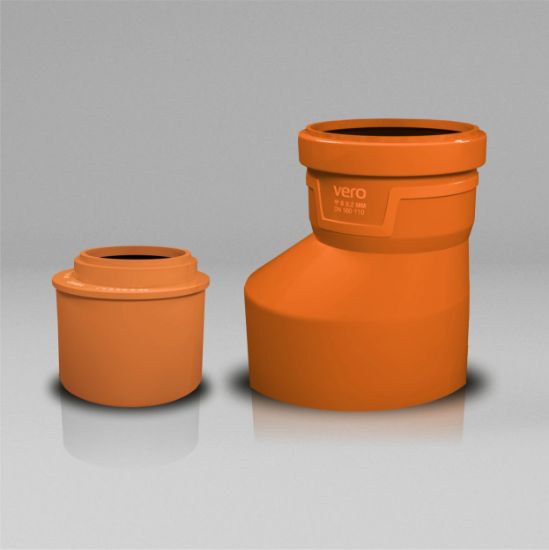 Изображение Переходник короткий диам 76/50 коричневый