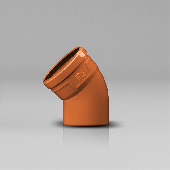 Изображение Полу отвод диам 110 коричневый