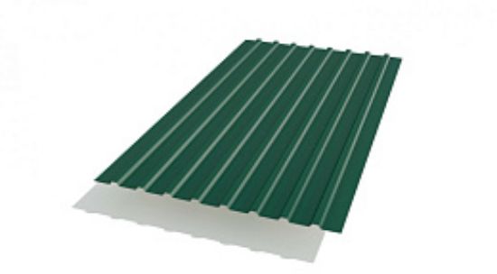 Profnastil MP20 0.5mm 6005 gofrirovkalangan po'lat varaq rasm