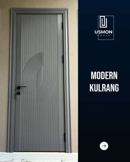 MDF eshiklari model Modern Kulrang rasm
