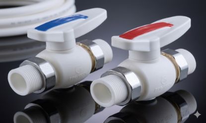 Picture of PPR Ball Valve with American Connection (1090) 20mm (65)